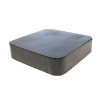 The Beadsmith Bloc de trempage en caoutchouc, 10,2 x 10,2 x 2,5 cm, outil de bijoutier pour bijoux et estampage