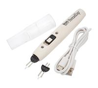 The Beadsmith Brûleur ThreadZap rechargeable - Zapper de fil pour la finition de projets de tissage de perles et de cordage, chauffe instantanément, température maximale de 600 °C, embout de rechange