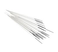 The Beadsmith ColorEYES aiguilles à perles, taille 10, 1 paquet (25 aiguilles), pointe colorée noire pour une identification facile de la taille