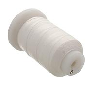 The Beadsmith Cordon en Soie Pure - Blanc, Taille D (0,305 mm/0,0120 po), 260 Verges (780 pi), Bobine de 1/2 Once