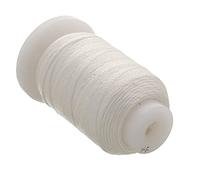 The Beadsmith Cordon en Soie Pure - Blanc, Taille FF (0,381 mm/0,0150 po), 115 Yards (345 pi), Bobine de 1/2 Once