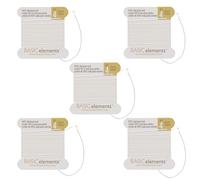 The Beadsmith Cordon en Soie Pure - Couleur Blanche, Taille 4, Cinq Cartes par Paquet, Aiguille attachée à Chaque Carte