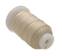 The Beadsmith Cordon en Soie Pure - Écru, Taille F (0,348 mm/0,0137 po), 140 Yards (420 pi), Bobine de 1/2 Once