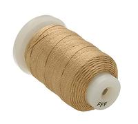 The Beadsmith Cordon en Soie Pure - Or, Taille FFF (0,419 mm/0,0165 po), 92 Yards (276 pi), Bobine de 1/2 Once