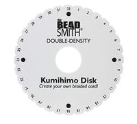 The Beadsmith Disque rond Kumihimo de 15,2 cm de diamètre, mousse double densité de 20 mm d'épaisseur, outils de bijoux pour tressage, 1 disque