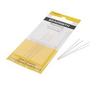 The Beadsmith English Beading Needles, Size 15, 4 Needles per Card, Made in England, Use for Loom Weaving Beadwork, Off-Loom Stitching and Jewelry Making with Seed Beads