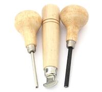 Beadsmith Wooden Pusher Set, Includes Bezel Roller/Square Prong Pusher/Groove Tip Prong Pusher