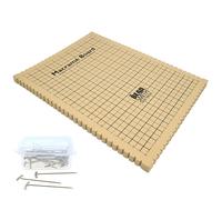 The Beadsmith Macrame Combo - Perce Board 10 x 14 pouces - Bote de 40 T-Pins 1,75 pouces - Projet de bracelet et instructions incluses - Ideal p
