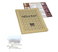 The Beadsmith Mini Macrame Combo Étagère à perles 19 x 26,7 cm, boîte de 40 broches en T de 4,4 cm, projet de bracelet et instructions incluses, parfait pour fixer et fabriquer du macramé et