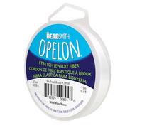 The Beadsmith Opelon Cordon élastique en fibre pour perles Blanc 0,7 mm de diamètre 5 m