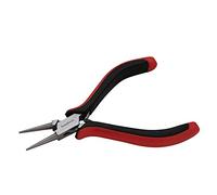The Beadsmith Pince à bec rond - Pointes fines - 127 mm - Poignée ergonomique avec double ressort à lames - Outil de fabrication de bijoux pour la création de bracelets, boucles d'oreilles et colliers