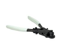 The Beadsmith Pince à cintrer pour fils/anneaux, 180 mm, poignée en PVC blanc, poignée à ressort, outil pour plier et courber les fils, les anneaux, les tiges et les bandes métalliques