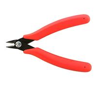The Beadsmith Pince coupante latérale robuste, 127 mm avec poignée confortable rouge et sans ressort, outil pour la fabrication de bijoux, l'électronique ou la micro-mécanique