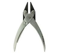 The Beadsmith Pince parallèle à bec de chaîne avec ressort, 140 mm, prise plate pour la fabrication de bijoux, le fil et la réparation