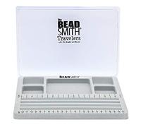 The BeadSmith Travel Bead Design in Beading Board and Gray Flock with Lid, 7.75 by 11.25-Inch by The Beadsmith