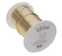 The Beadsmith Wire Elements Fil de cuivre laqué résistant au ternissement pour la fabrication de bijoux 9,14 m