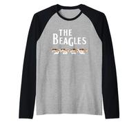 The Beagles Funny Beagle Owner Gift Dog Music Lover Outfit Manche Raglan