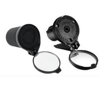 THE BEAM - Pack Rétroviseurs Vélo Urbain, City & Vélo Électrique - Rétroviseur Guidon Pliable 360° Convexe (Noir)