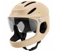 THE BEAM Virgo Casque Intégral- Protection Révolutionnaire pour Vélos Électriques, Trottinettes & Plus Système de Sécurité Cérébrale MIPS, Léger, Feu de Freinage Intelligent, Unisexe (Moyen,Sable)