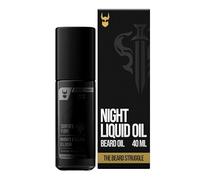 The Beard Struggle Night Liquid Elixir Beard Oil - Platinum Collection - Surtr's Fury - Huile à barbe pour hommes - Mélange naturel pour une croissance plus saine de la barbe (30 ml)