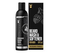 The Beard Struggle - Radiance Beard Wash - Silver Collection, Alfheim's Forests - Nettoie, nourrit et adoucit la barbe - Viking Beard Wash pour hommes (240 ml)