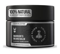 The Beard Struggle Warrior’s Beard Balm - Silver Collection, Viking Storm - Formule non grasse à faible tenue, parfums luxueux de qualité Cologne, ingrédients naturels et végétaux - 50 g