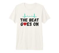 The Beat Goes on Heart Survivor Heart Patient T-Shirt Haut de Gamme