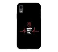 The Beat Goes on Heartbeat Heart Attack Survivor Coque pour iPhone XR