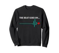 The Beat Goes Survivor Survivor Recovery Cardiac Stop Sweatshirt