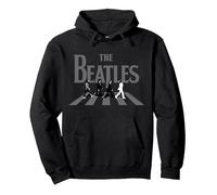 The Beatles Abbey Road Couverture d'album en Niveaux de Gris Sweat à Capuche, Unisexe pour Adultes, Noir, XL