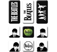 The Beatles - Aimant pour réfrigérateur "Classic", Icons Set 9er-Pack RO11222 (Taille unique) (Blanc/Noir)