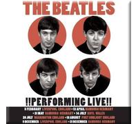 The Beatles - Aimant pour réfrigérateur "Performing Live" RO6130 (Taille unique) (Blanc/Noir/Orange)