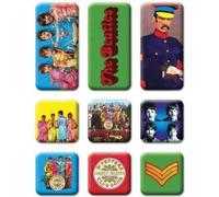 The Beatles - Aimant pour réfrigérateur "Sgt Pepper" set de 9 pièces RO11223 (taille unique) (Coloré)