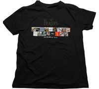 The Beatles - "Albums on Apple" T-Shirt für Herren/Damen Uni RO4661 (M) (Schwarz)