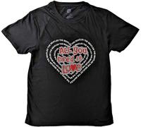The Beatles - "All You Need Is Love" T-shirt homme/femme unie RO5575 (XL) (Noir)