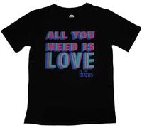 The Beatles - "All You Need Is Love" T-shirt pour femme RO10320 (S) (Noir)