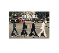 The Beatles Art Group Poster vintage classique décoratif sur toile pour chambre à coucher 60 x 90 cm