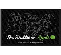 The Beatles - Band - Patch "On Apple", tissu tissé RO4892 (taille unique) (Noir)