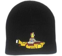 The Beatles Bonnet Yellow Submarine Logo Nouveau Officiel Noir Unisex Size One Size