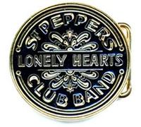 The Beatles boucle de ceinture Sgt Pepper Drum noir & doré G