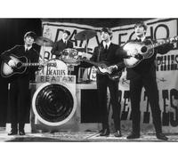 The Beatles - Carte postale "Daily Echo", taille standard RO9699 (taille unique) (Noir/Blanc)
