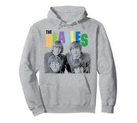 The Beatles - Color Layers Retro Pop Design Sweat à Capuche, Unisexe pour Adultes, Gris Chiné, L