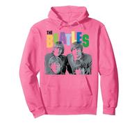 The Beatles - Color Layers Retro Pop Design Sweat à Capuche, Unisexe pour Adultes, Rose Vif, M