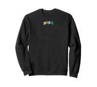 The Beatles - Design rétro avec Logo Bloc de Couleurs Sweatshirt