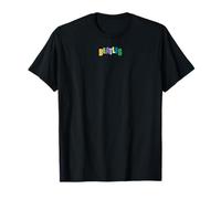 The Beatles - Design rétro avec Logo Bloc de Couleurs T-Shirt
