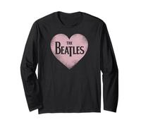 The Beatles - Design rétro en Forme de cœur Rose Manche Longue