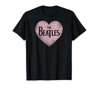 The Beatles - Design rétro en Forme de cœur Rose T-Shirt