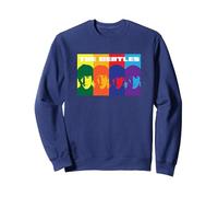The Beatles - Hard Days Night Sweatshirt, Unisexe pour Adultes, Bleu Marine, M