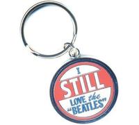 The Beatles - "I Still Love The Beatles" Porte-clés en émail RO7522 (taille unique) (Blanc/Bleu/Rouge)