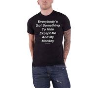 The Beatles - "Me And My Monkey" T-shirt homme/femme unie RO2364 (M) (Noir)